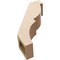 Ekena Millwork 5-inch W x 14-inch D x 18-inch H Valencia Rough Cedar Woodgrain TimberThane Knee Brace, Primed BRCUR05X14X18VALRCPR - alternate 5